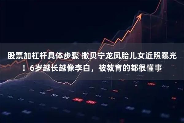 股票加杠杆具体步骤 撒贝宁龙凤胎儿女近照曝光！6岁越长越像李白，被教育的都很懂事